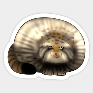 Adorable Big Fluffy Cat Sticker